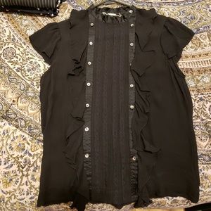 Black silk top!